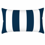  WATERPROOF CUSHION STRIPED NAVY BLUE 30X50